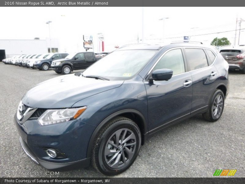 Arctic Blue Metallic / Almond 2016 Nissan Rogue SL AWD