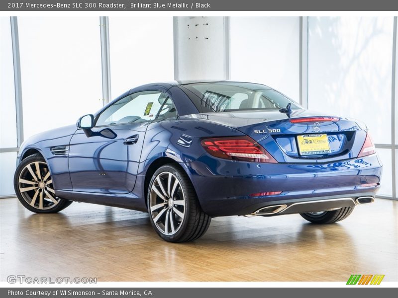 Brilliant Blue Metallic / Black 2017 Mercedes-Benz SLC 300 Roadster