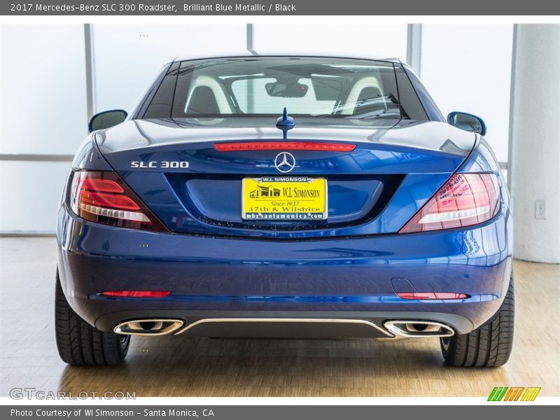 Brilliant Blue Metallic / Black 2017 Mercedes-Benz SLC 300 Roadster