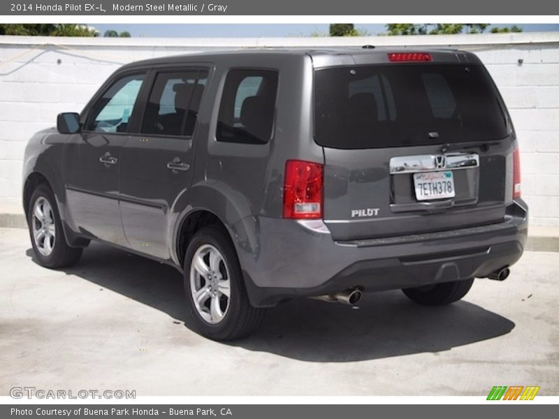 Modern Steel Metallic / Gray 2014 Honda Pilot EX-L