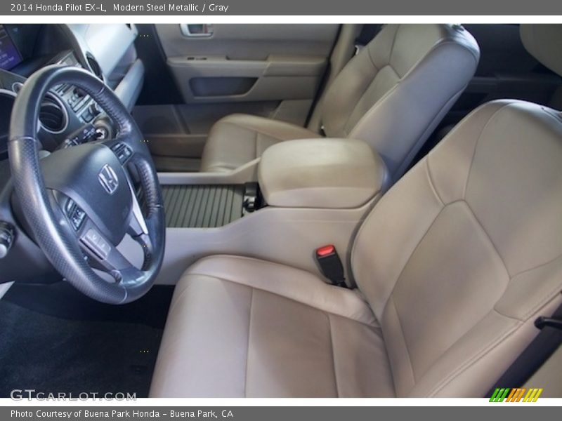 Modern Steel Metallic / Gray 2014 Honda Pilot EX-L