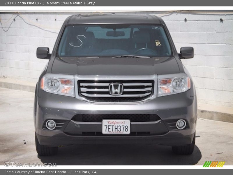 Modern Steel Metallic / Gray 2014 Honda Pilot EX-L