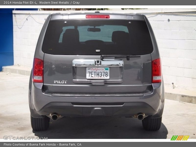 Modern Steel Metallic / Gray 2014 Honda Pilot EX-L
