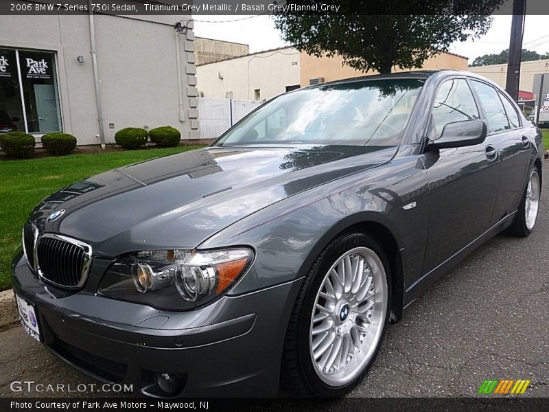 Titanium Grey Metallic / Basalt Grey/Flannel Grey 2006 BMW 7 Series 750i Sedan