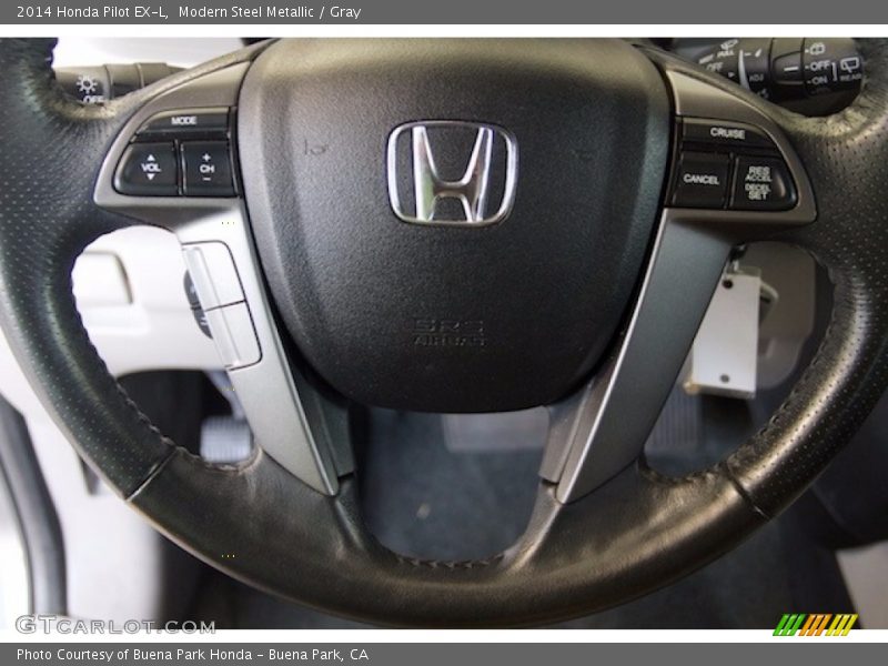 Modern Steel Metallic / Gray 2014 Honda Pilot EX-L