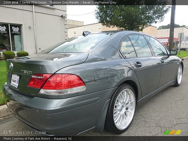 Titanium Grey Metallic / Basalt Grey/Flannel Grey 2006 BMW 7 Series 750i Sedan