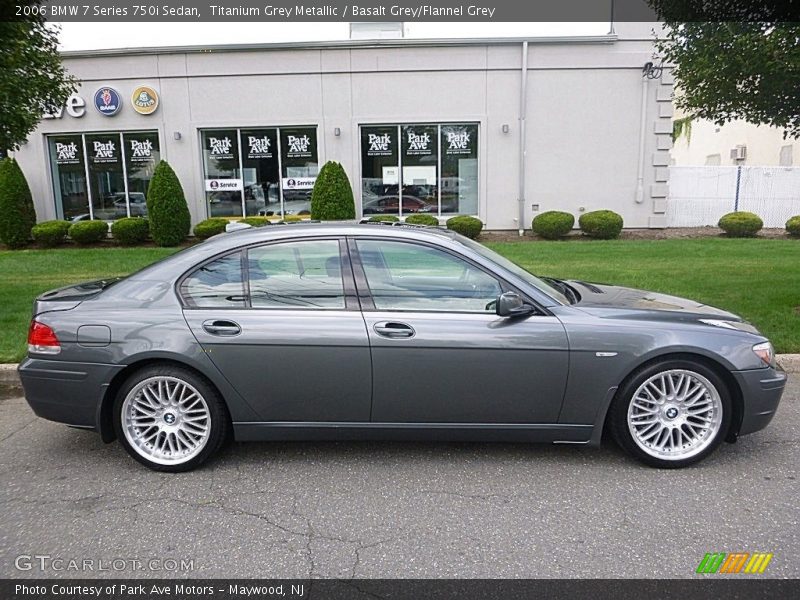 Titanium Grey Metallic / Basalt Grey/Flannel Grey 2006 BMW 7 Series 750i Sedan