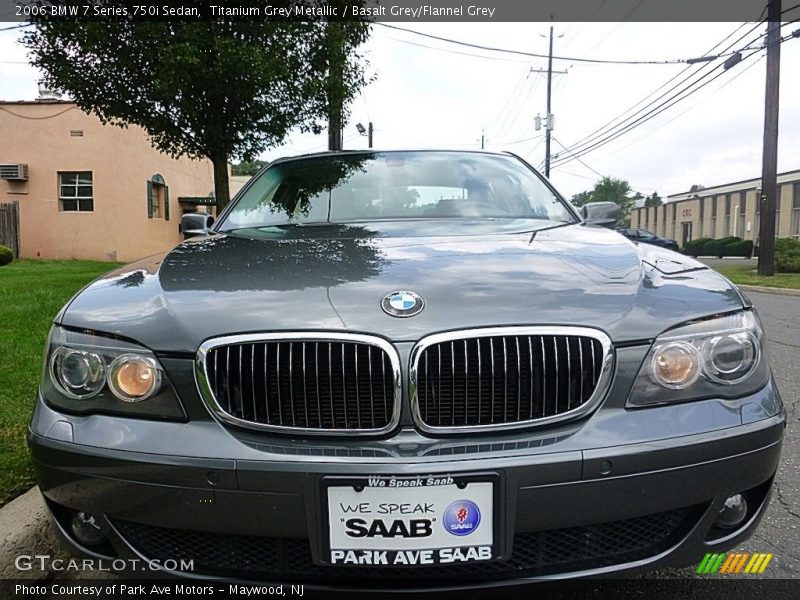 Titanium Grey Metallic / Basalt Grey/Flannel Grey 2006 BMW 7 Series 750i Sedan
