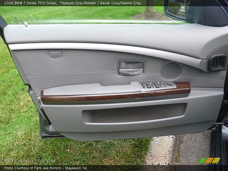 Titanium Grey Metallic / Basalt Grey/Flannel Grey 2006 BMW 7 Series 750i Sedan