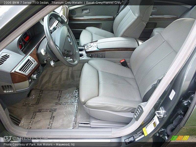 Titanium Grey Metallic / Basalt Grey/Flannel Grey 2006 BMW 7 Series 750i Sedan