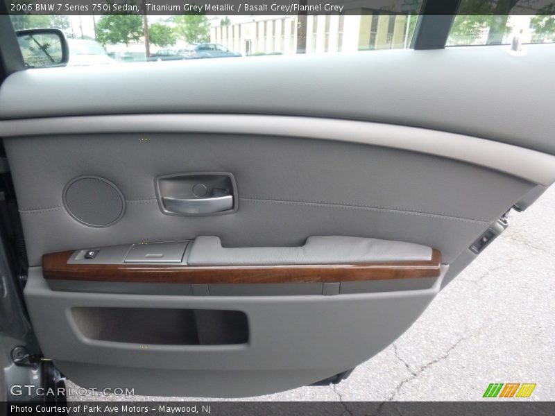 Titanium Grey Metallic / Basalt Grey/Flannel Grey 2006 BMW 7 Series 750i Sedan