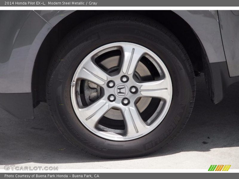 Modern Steel Metallic / Gray 2014 Honda Pilot EX-L