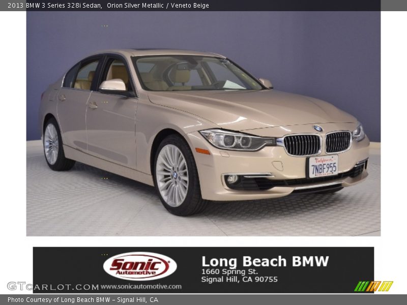 Orion Silver Metallic / Veneto Beige 2013 BMW 3 Series 328i Sedan