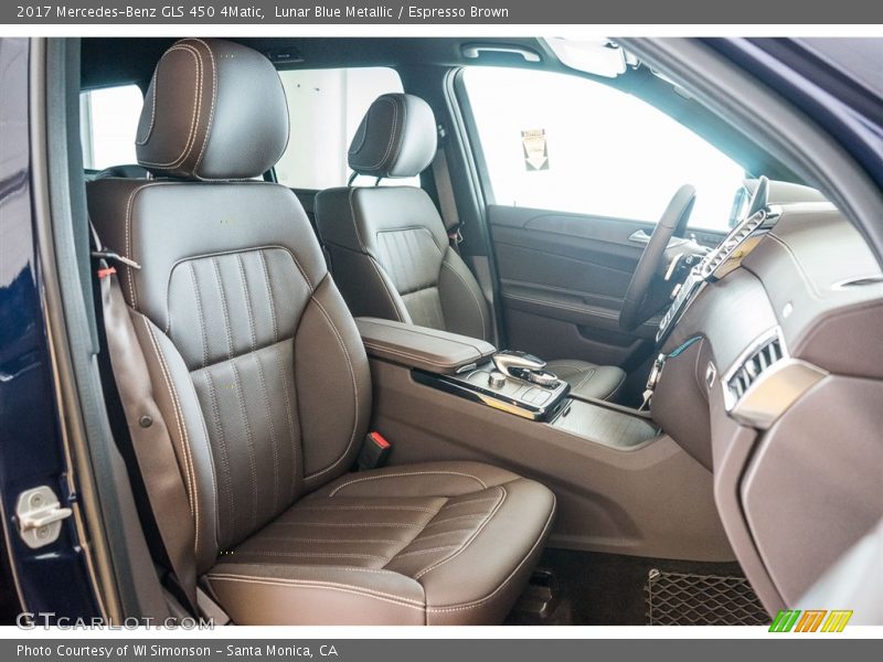  2017 GLS 450 4Matic Espresso Brown Interior