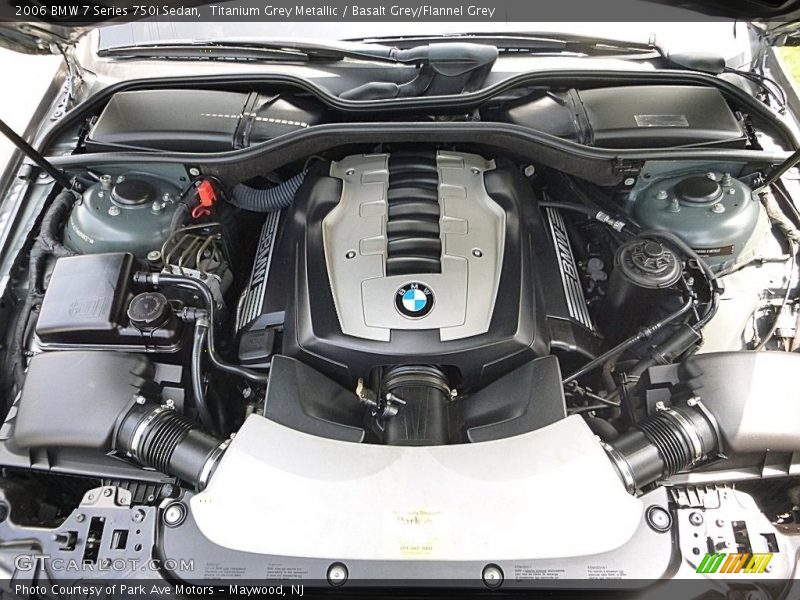 Titanium Grey Metallic / Basalt Grey/Flannel Grey 2006 BMW 7 Series 750i Sedan