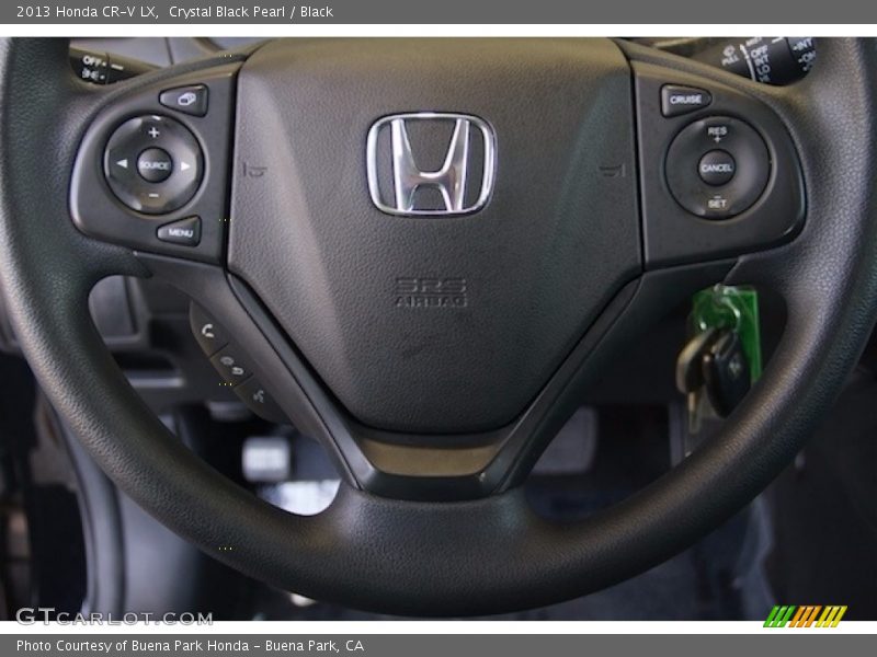 Crystal Black Pearl / Black 2013 Honda CR-V LX