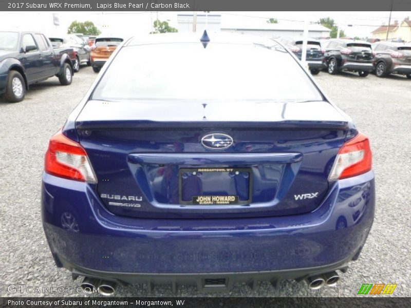 Lapis Blue Pearl / Carbon Black 2017 Subaru WRX Premium