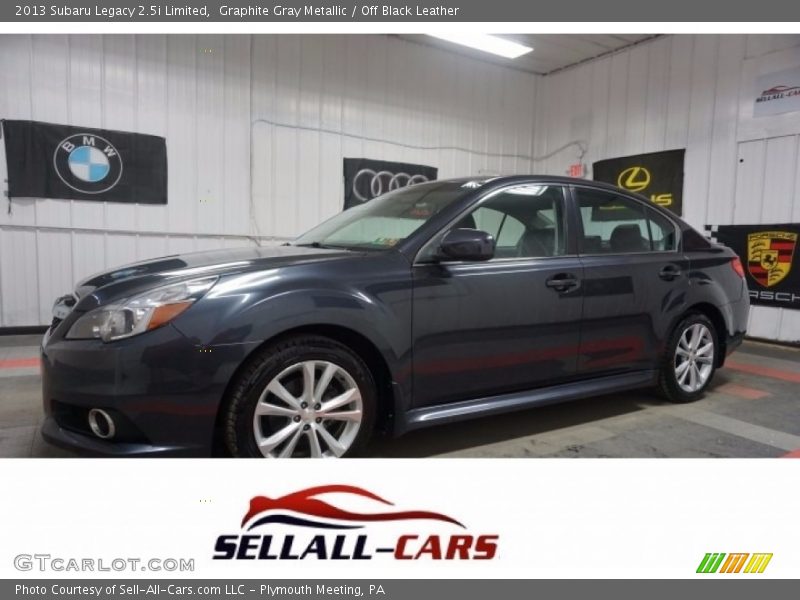 Graphite Gray Metallic / Off Black Leather 2013 Subaru Legacy 2.5i Limited