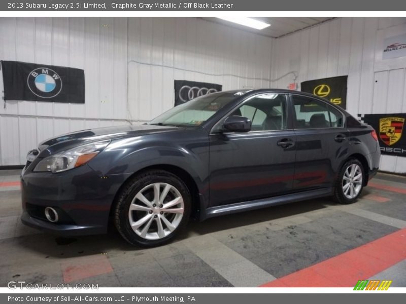 Graphite Gray Metallic / Off Black Leather 2013 Subaru Legacy 2.5i Limited