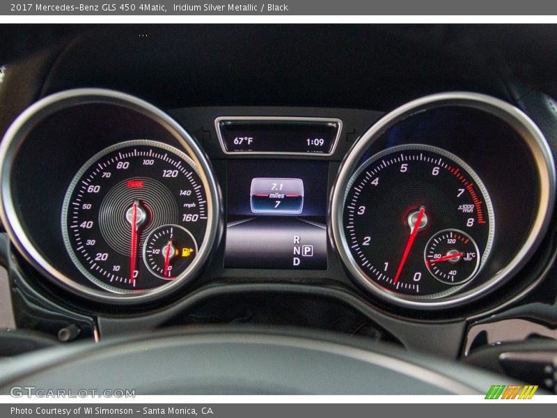 Iridium Silver Metallic / Black 2017 Mercedes-Benz GLS 450 4Matic