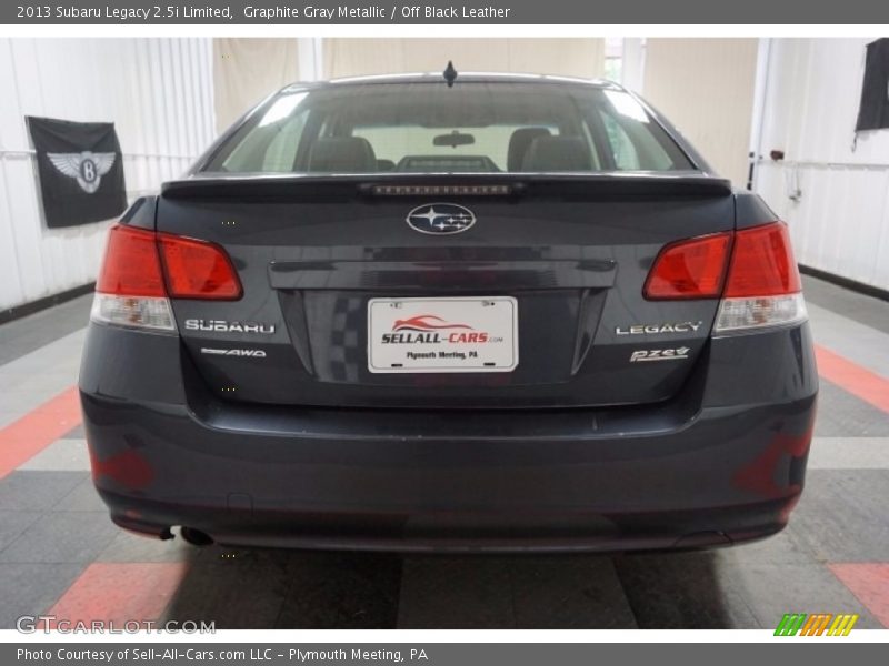 Graphite Gray Metallic / Off Black Leather 2013 Subaru Legacy 2.5i Limited