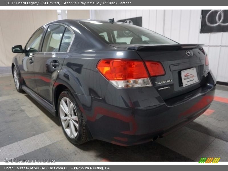 Graphite Gray Metallic / Off Black Leather 2013 Subaru Legacy 2.5i Limited