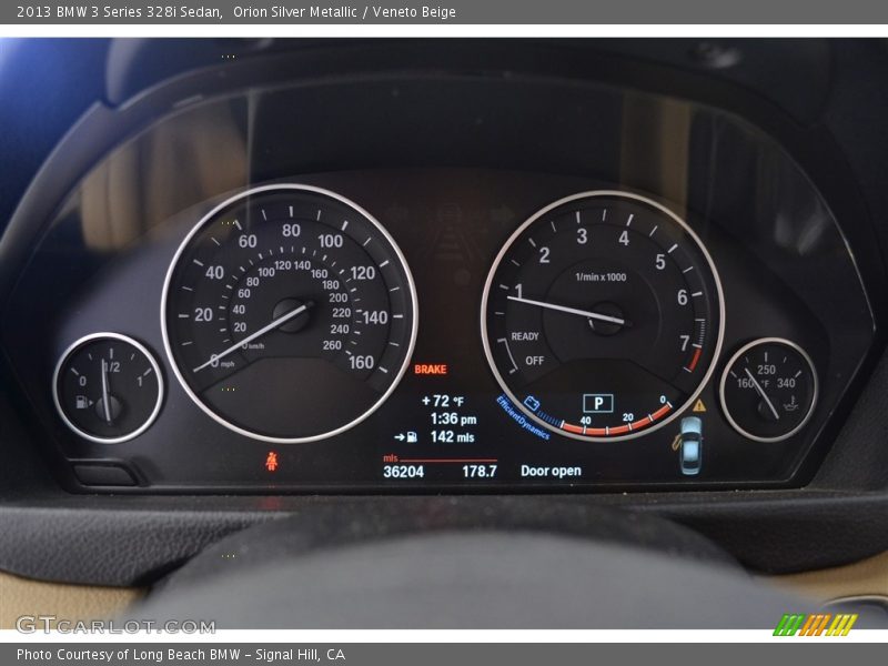 Orion Silver Metallic / Veneto Beige 2013 BMW 3 Series 328i Sedan