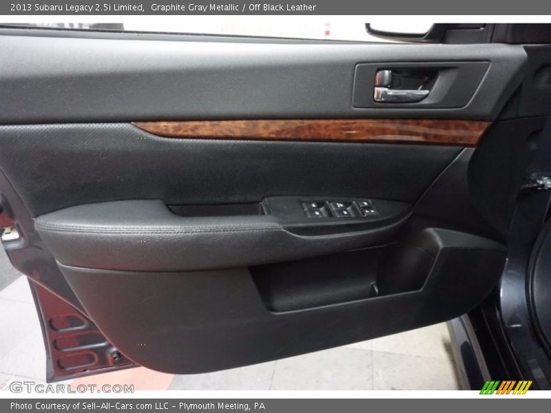 Graphite Gray Metallic / Off Black Leather 2013 Subaru Legacy 2.5i Limited