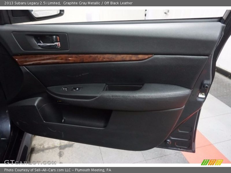 Graphite Gray Metallic / Off Black Leather 2013 Subaru Legacy 2.5i Limited