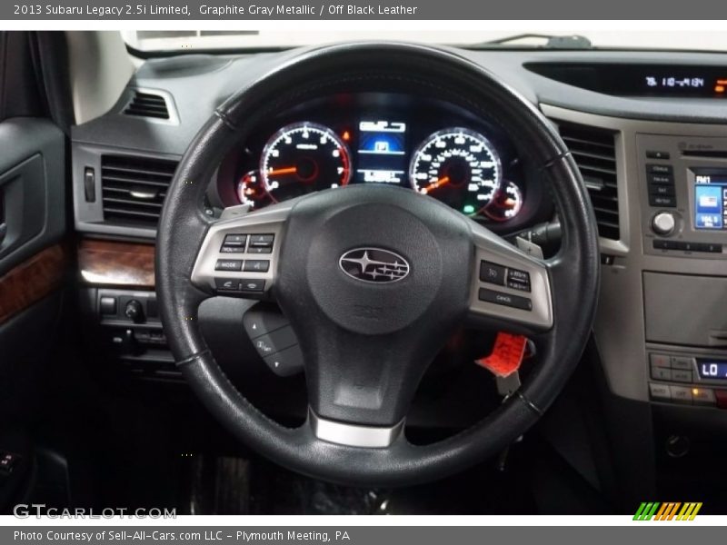 Graphite Gray Metallic / Off Black Leather 2013 Subaru Legacy 2.5i Limited