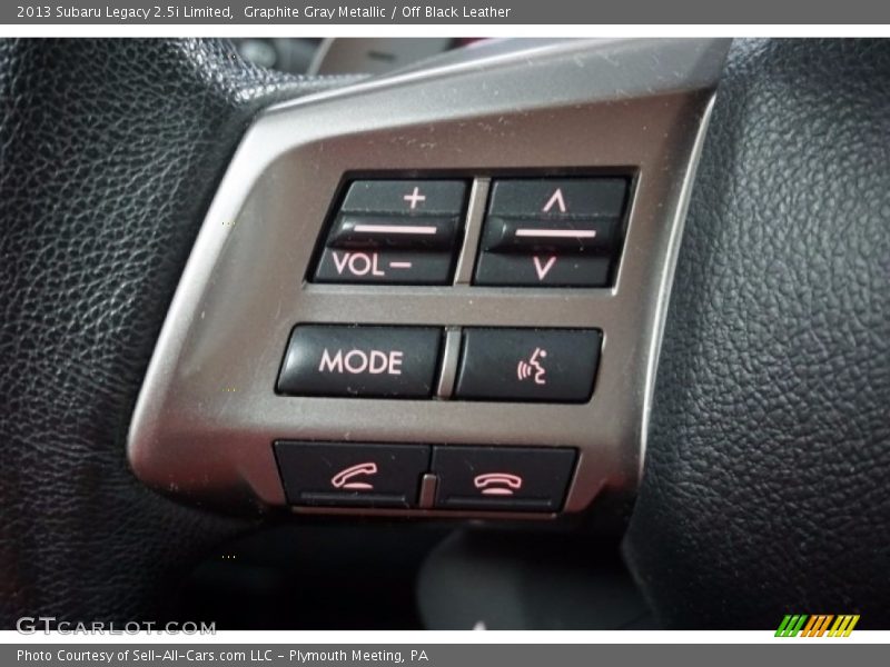 Graphite Gray Metallic / Off Black Leather 2013 Subaru Legacy 2.5i Limited
