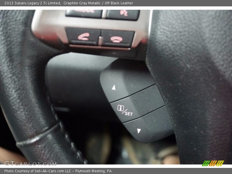 Graphite Gray Metallic / Off Black Leather 2013 Subaru Legacy 2.5i Limited