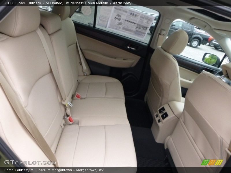 Rear Seat of 2017 Outback 2.5i Limited