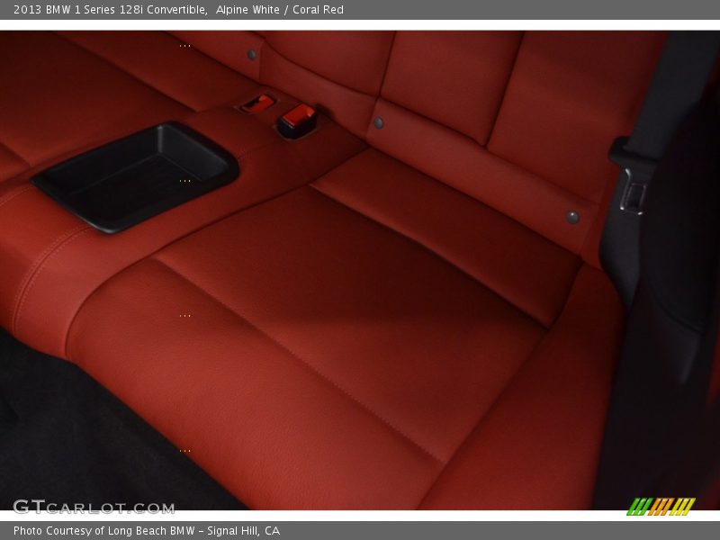 Alpine White / Coral Red 2013 BMW 1 Series 128i Convertible