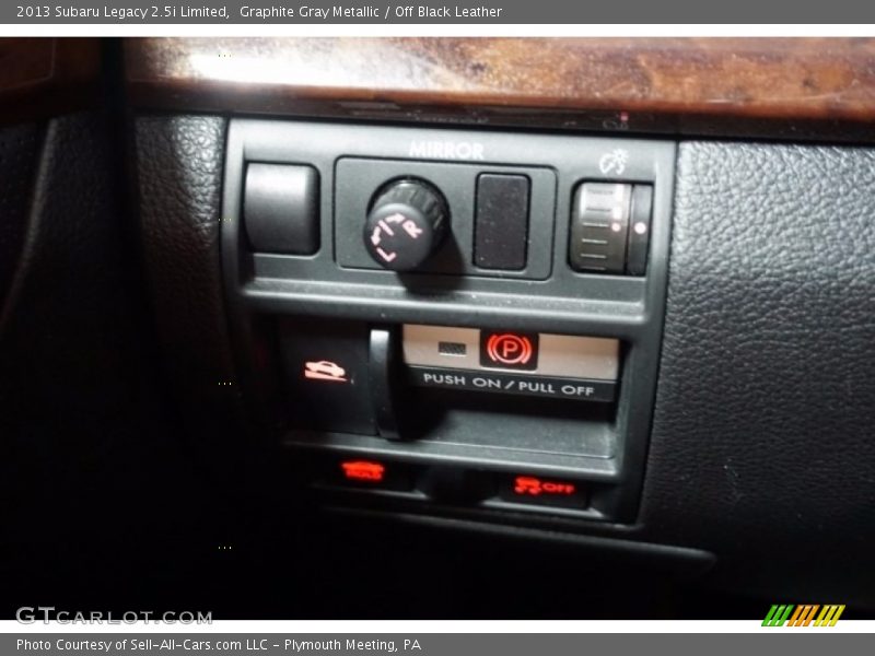 Graphite Gray Metallic / Off Black Leather 2013 Subaru Legacy 2.5i Limited