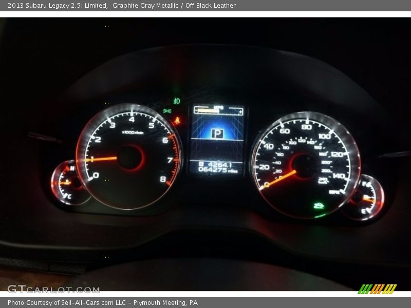 Graphite Gray Metallic / Off Black Leather 2013 Subaru Legacy 2.5i Limited