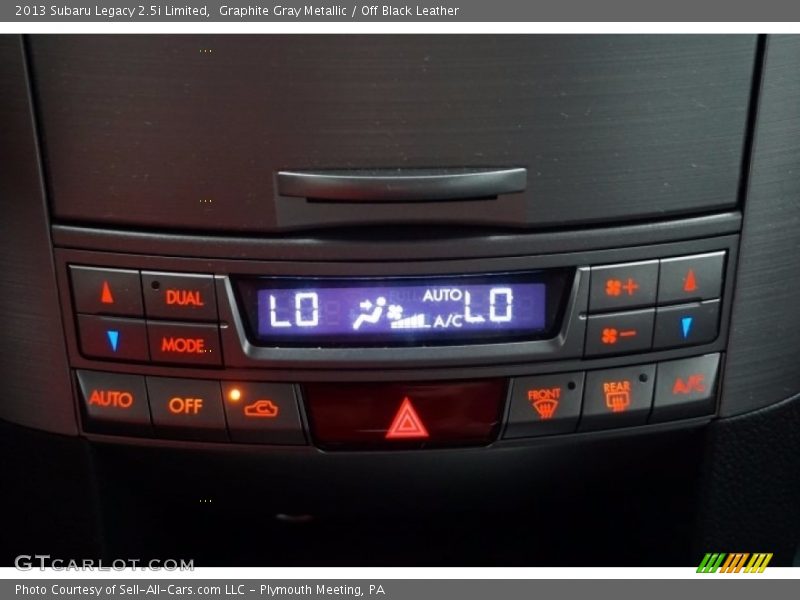 Graphite Gray Metallic / Off Black Leather 2013 Subaru Legacy 2.5i Limited