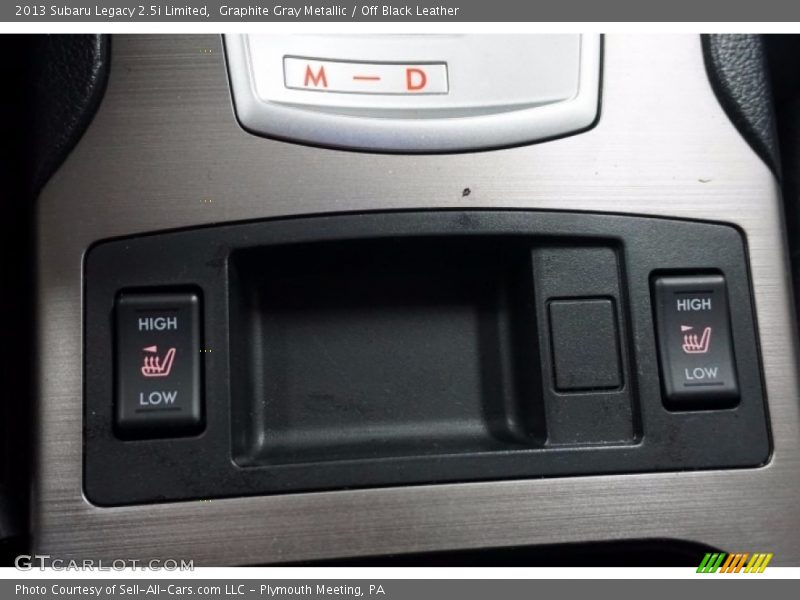 Graphite Gray Metallic / Off Black Leather 2013 Subaru Legacy 2.5i Limited