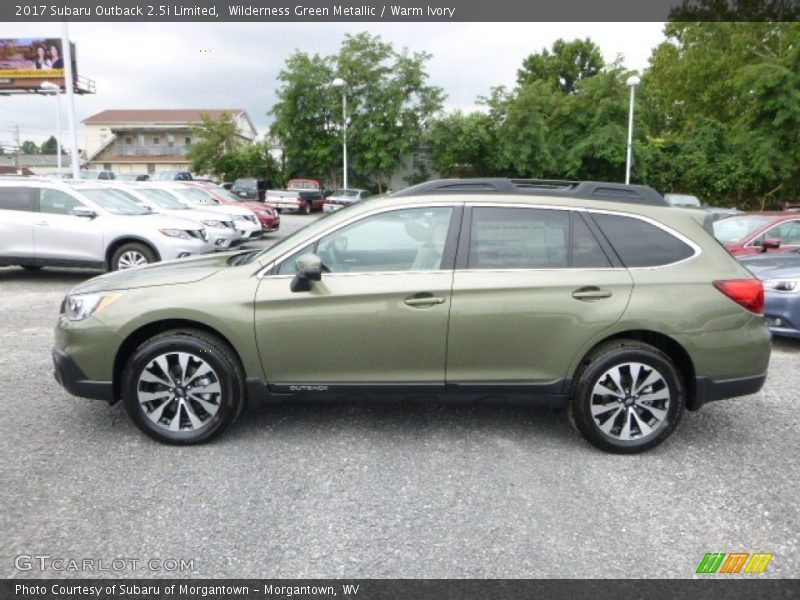 Wilderness Green Metallic / Warm Ivory 2017 Subaru Outback 2.5i Limited