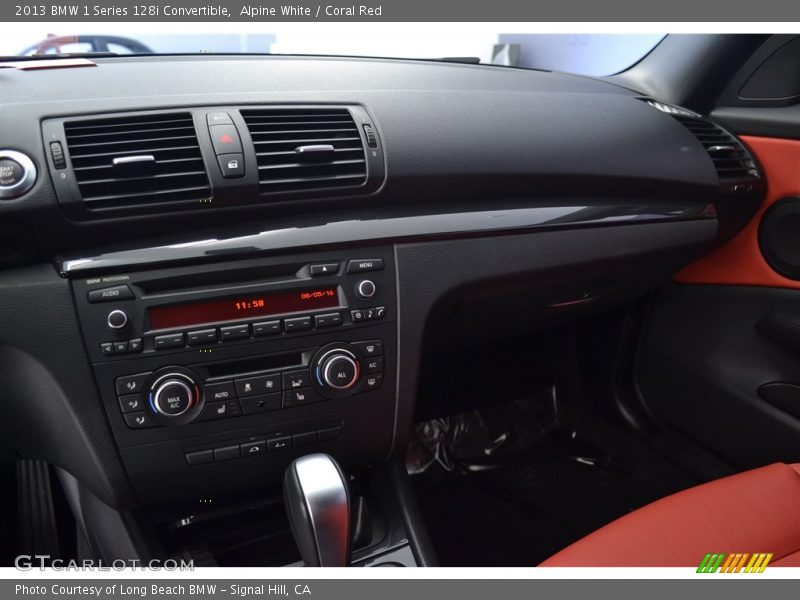 Alpine White / Coral Red 2013 BMW 1 Series 128i Convertible