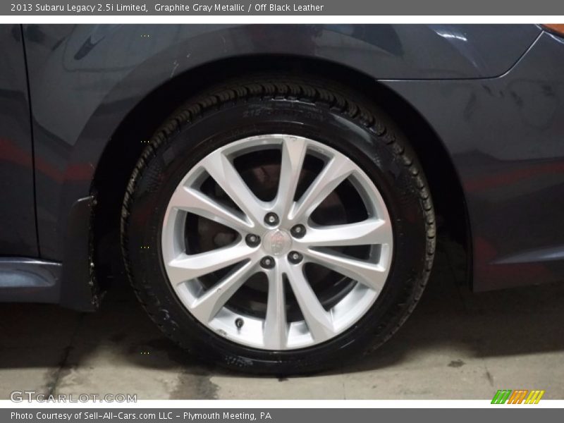 Graphite Gray Metallic / Off Black Leather 2013 Subaru Legacy 2.5i Limited