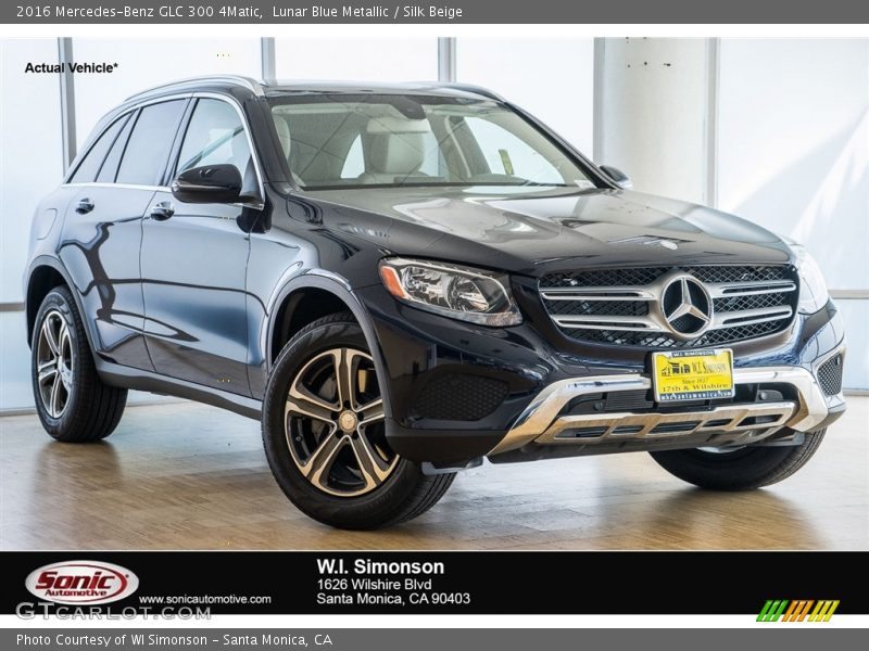 Lunar Blue Metallic / Silk Beige 2016 Mercedes-Benz GLC 300 4Matic