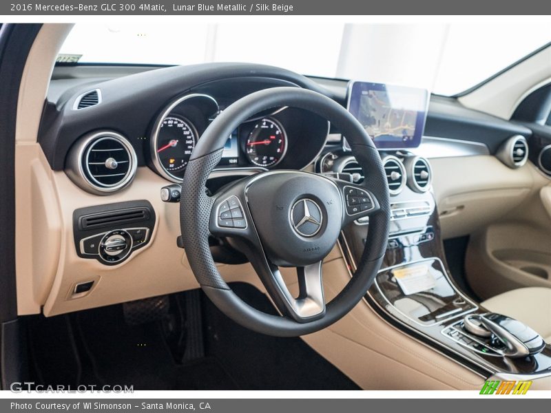 Lunar Blue Metallic / Silk Beige 2016 Mercedes-Benz GLC 300 4Matic