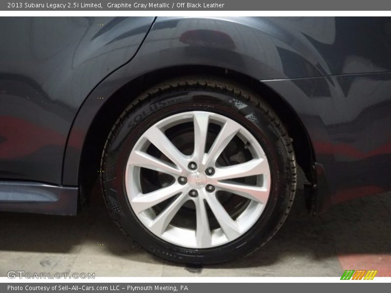 Graphite Gray Metallic / Off Black Leather 2013 Subaru Legacy 2.5i Limited
