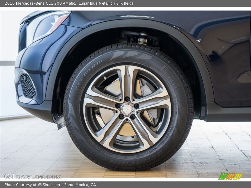 Lunar Blue Metallic / Silk Beige 2016 Mercedes-Benz GLC 300 4Matic