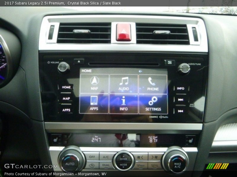 Crystal Black Silica / Slate Black 2017 Subaru Legacy 2.5i Premium