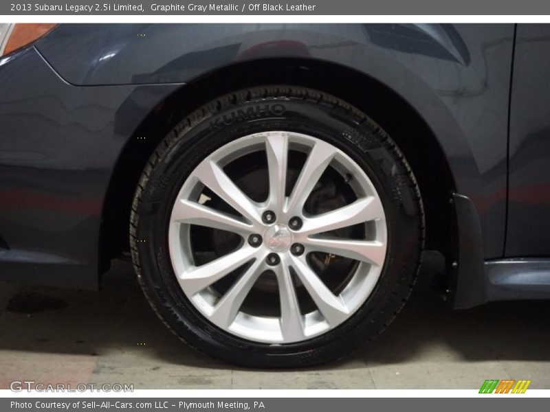 Graphite Gray Metallic / Off Black Leather 2013 Subaru Legacy 2.5i Limited