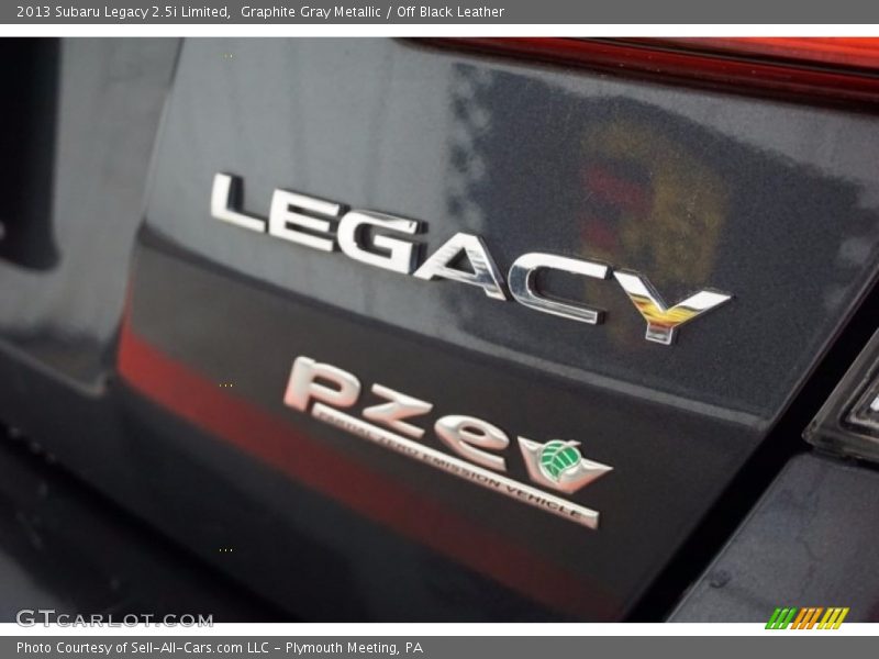 Graphite Gray Metallic / Off Black Leather 2013 Subaru Legacy 2.5i Limited