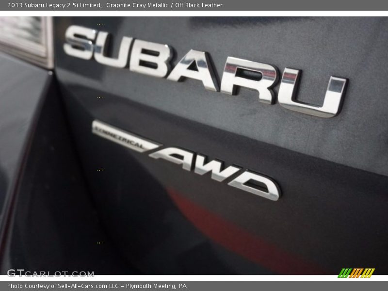 Graphite Gray Metallic / Off Black Leather 2013 Subaru Legacy 2.5i Limited