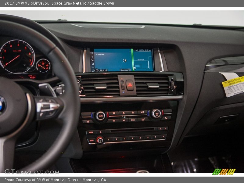 Space Gray Metallic / Saddle Brown 2017 BMW X3 xDrive35i